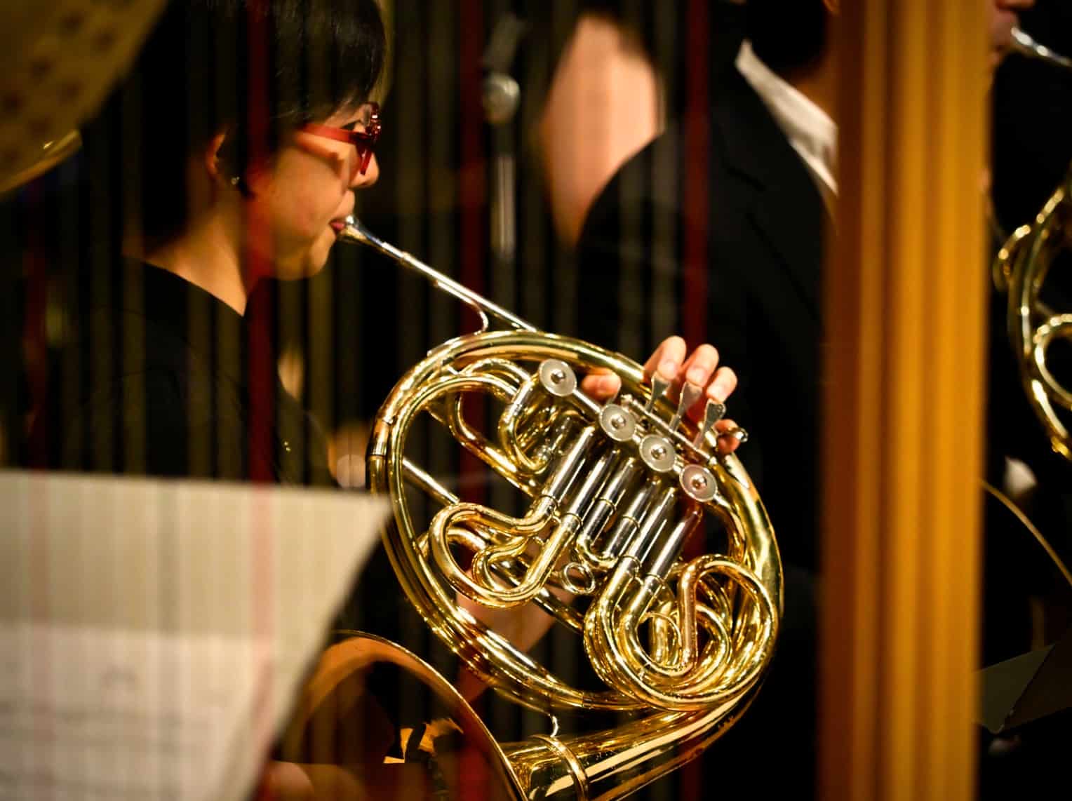 French horn player