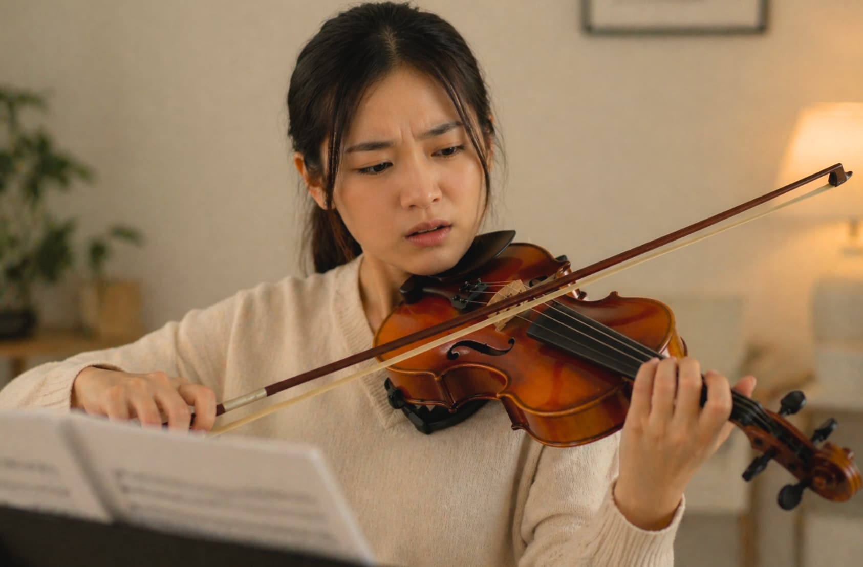 Violin student confused