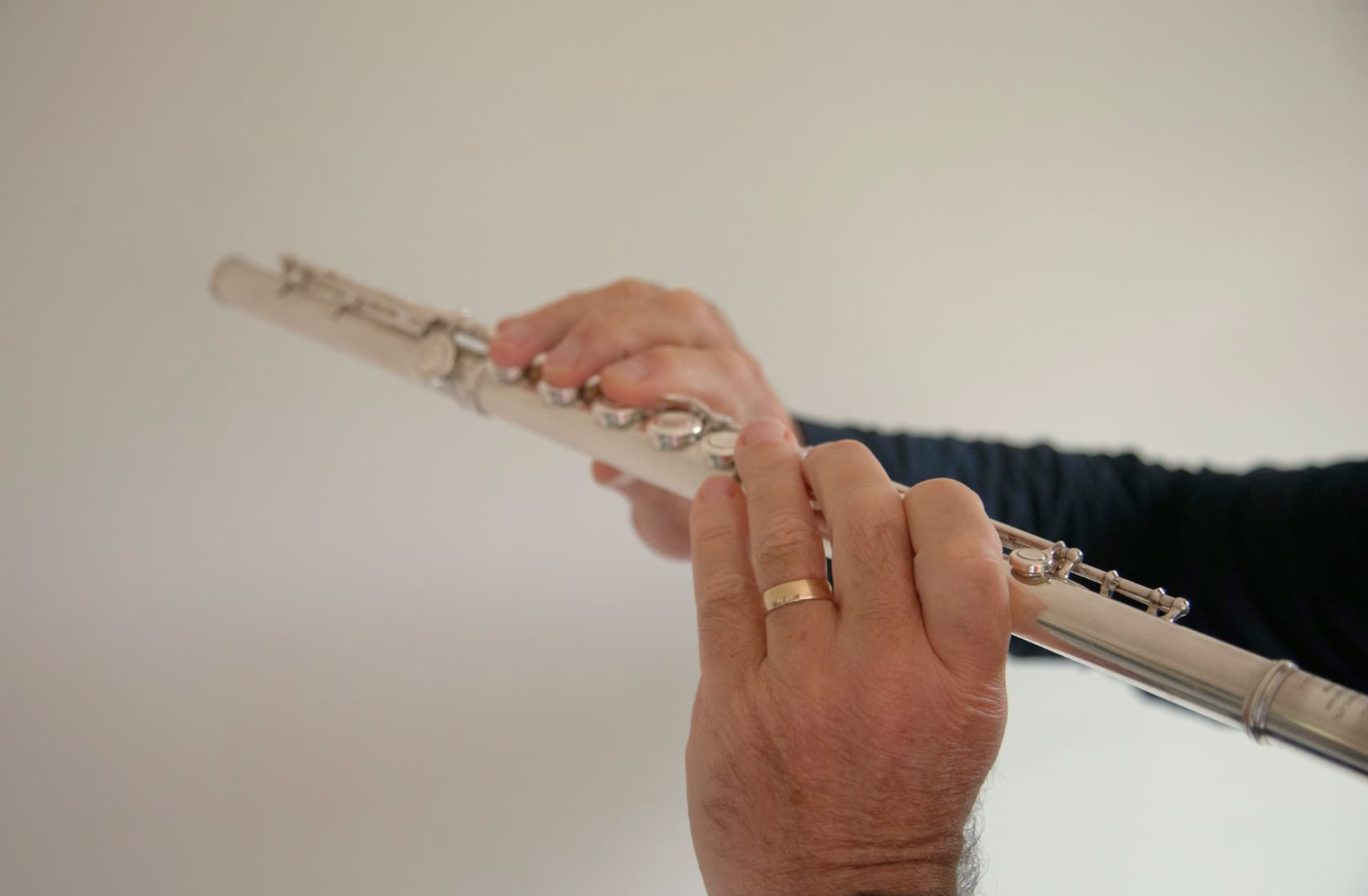 Man holding flute