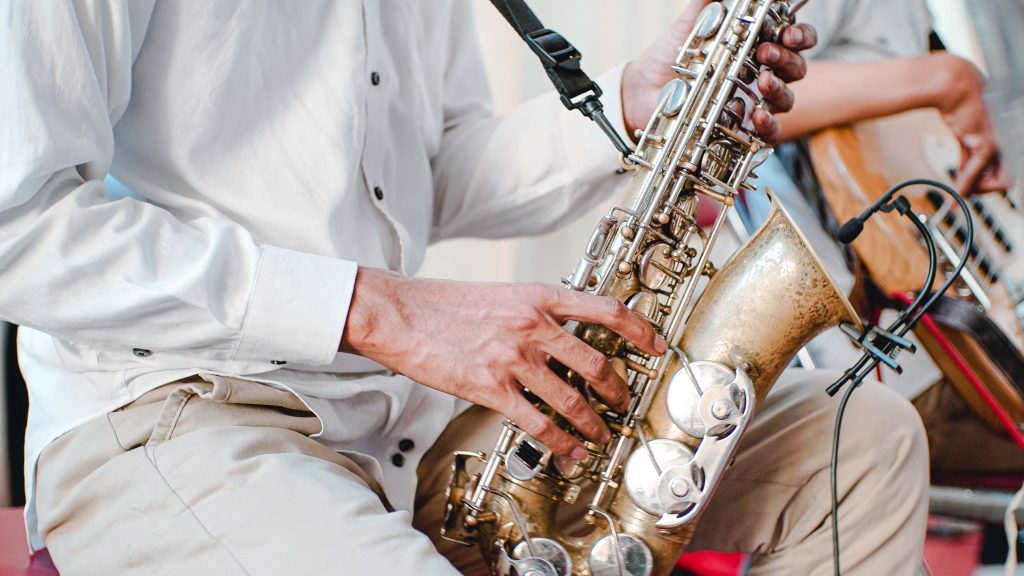 Man playing saxophone