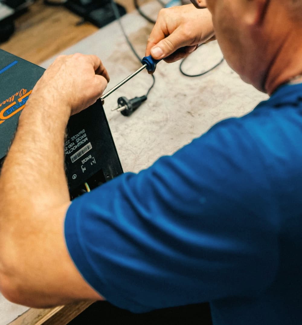 Amp being repaired